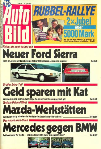 Deckblatt Auto Bild (14/1991)